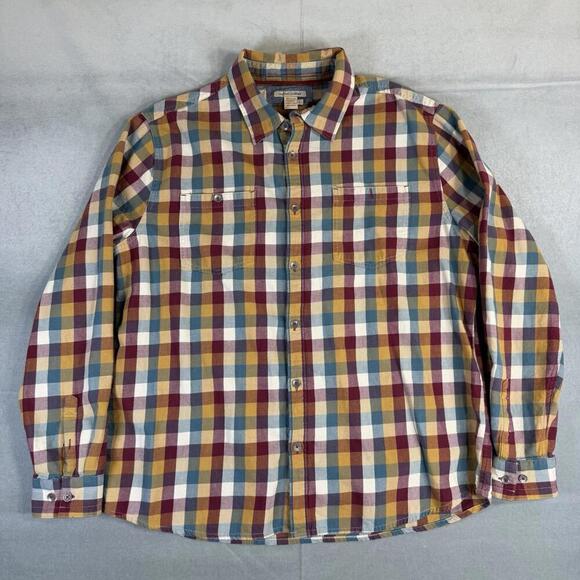 Carbon2Cobalt Other - Carbon 2 Cobalt Flannel Shirt Mens Large Plaid Button Up Pocket Heavyweight